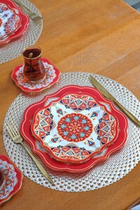 Onega Pasta Tabağı 21 Cm 6 Lı - Glore