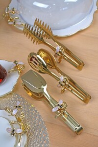 P05-012-Arı Gold 3lü Maşa Seti - Glore