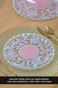 Padona Şeffaf Altın 28 Parça Tea Time - Glore