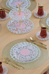 Padona Şeffaf Altın 28 Parça Tea Time - 8