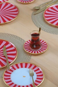 Pink Line 31 Parça 6 Kişilik Tepsili Pasta Takımı - 6