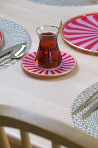 Pink Line 31 Parça 6 Kişilik Tepsili Pasta Takımı - 8