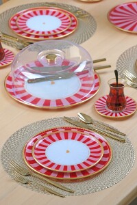 Pink Line 34 Parça 6 Kişilik Pasta Servis Takımı - 6