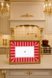 Pink Line Kulplu Sunum Tepsisi - Glore