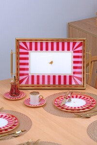 Pink Line Kulplu Sunum Tepsisi - 3