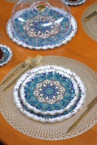 Puglia 6 Parça 6 Kişilik Altın Yaldızlı Pasta Takımı - Pasta Tabağı - 4