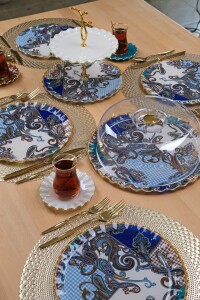 Sartre Cobalt 18prç Servis Tea Time - Glore