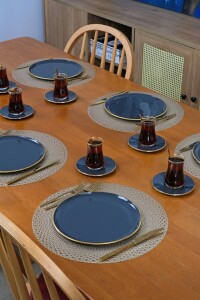 Solid Antrasit 18prç Servis Tea Time - Glore