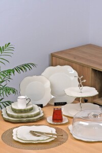 Solid Krem Lotus Platin 26 Parça Tea Time - Glore