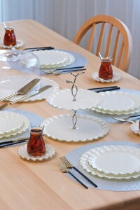 Solid Krem Wavy Platin 34 Parça Tea Time - 3