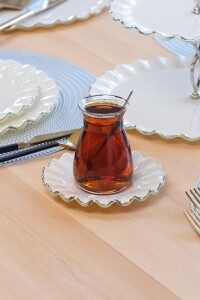 Solid Krem Wavy Platin 34 Parça Tea Time - 4